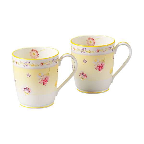 ノリタケ食器 【JEUNE FLEUR】ジュヌフレール マグカップペアセット　「お中元」「お歳暮」「内祝い」「結婚祝い」「引越し祝い」「御礼の品」「ギフトセット」「ギフト対応」「のし無料」