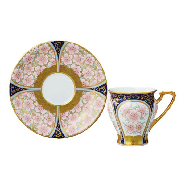 ノリタケ食器 【THE HOMAGE COLLECTION】オマージュ コレクション コーヒーカップ＆ソーサー（色絵金彩桜文） 大切な方への贈り物に。【結婚祝い 内祝】【ギフト 贈答品】【日本製 正規販売店】 28,600円