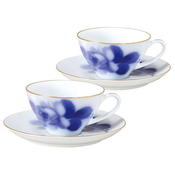 楽天市場】【大倉陶園】ブルーローズ（8211） ティー・コーヒー碗皿