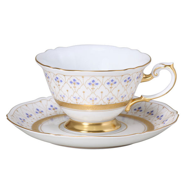 楽天市場】【大倉陶園】金白金蝕ぶどう唐草 ティー・コーヒー碗皿 大切