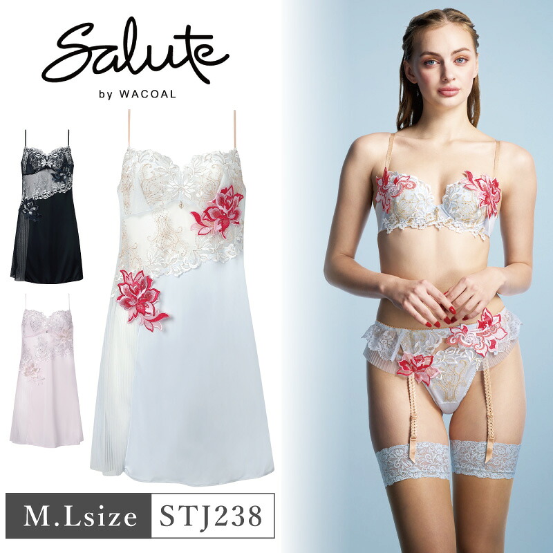 25%OFF ワコール Wacoal サルート salute 38グループ 38G BTJ438 BTJ738 ペア スリップ 下着 単品 レディース 女性 M・Lサイズ STJ238｜アイラブランジェリー