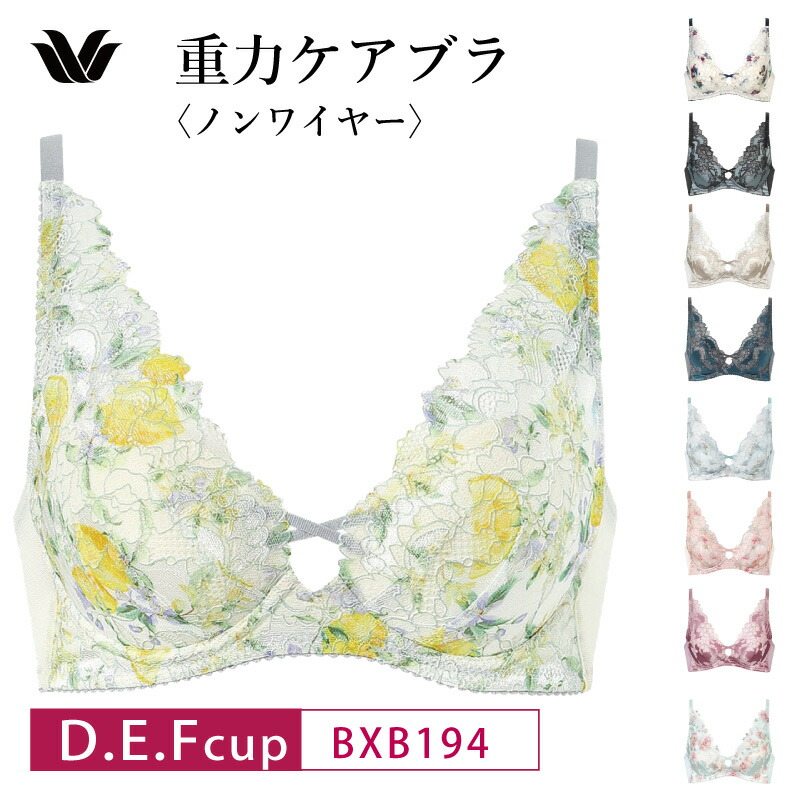 20%OFF ワコール Wacoal 重力ケアブラ ノンワイヤー ブラジャー 3/4カップブラ (D・E・Fカップ) BXB194