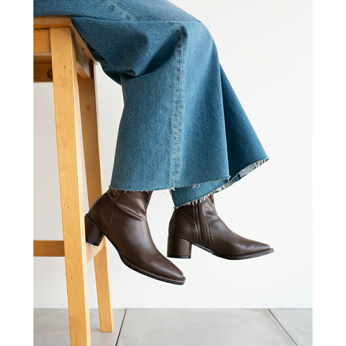 sonocaさん ROOMコラボ】 ショートブーツ レディース ストレッチ