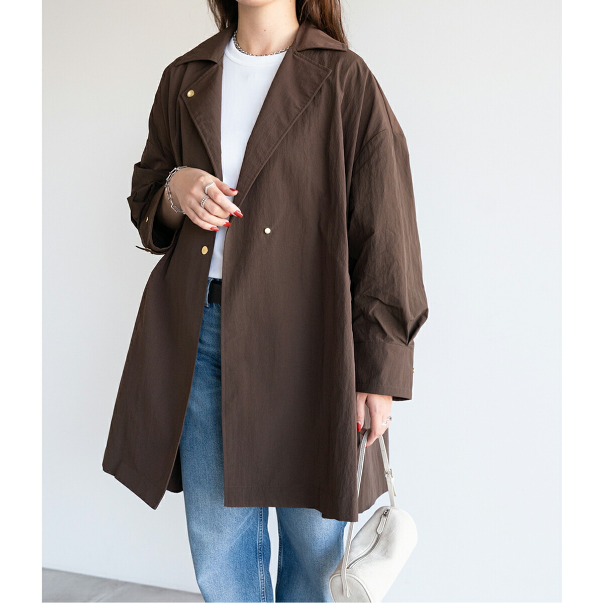 ineedmoreshoes Aラインナイロンコート Aラインナイロンコート ナイロン コート Aライン アイニード