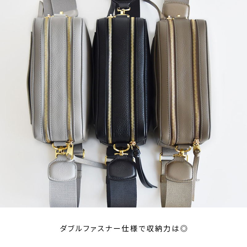 本革 ショルダーバッグ 斜めがけ ダブルジッパー レディース 本革 ショルダーバッグ 斜めがけ ダブルジッパー レディース