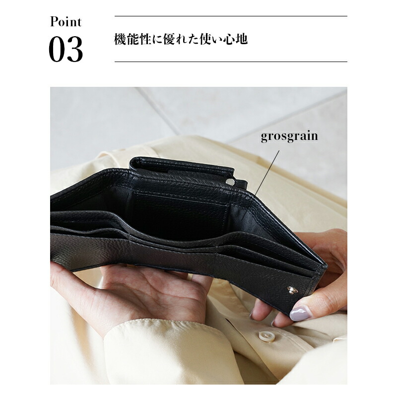 本革 ミニウォレット ミニ財布 三つ折り財布 レザー 牛革 レディース ...