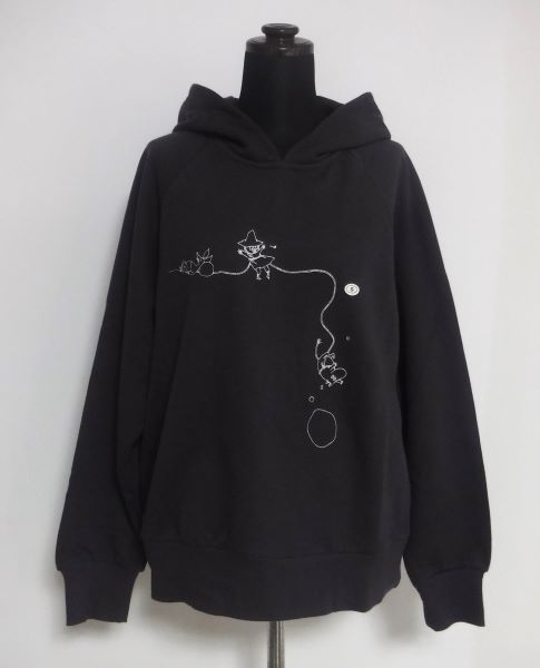 ムーミン オーガニックコットンユニセックス裏毛フーディー【S】PeopleTree ピープルツリー organiccotton フェアトレード fairtrade｜あいね・谷町九丁目店