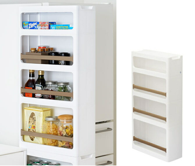 キッチン収納 ラック ストランティ キッチン隙間収納 調味料 ペットボトル キャスター付 スリムストッカー ペットボトル スリムストッカー ホワイト 洗面台収納 カウンター下収納 隙間収納ラック ストッカー サニタリー収納 日本製 国産 キッチン収納 スリムストッカー