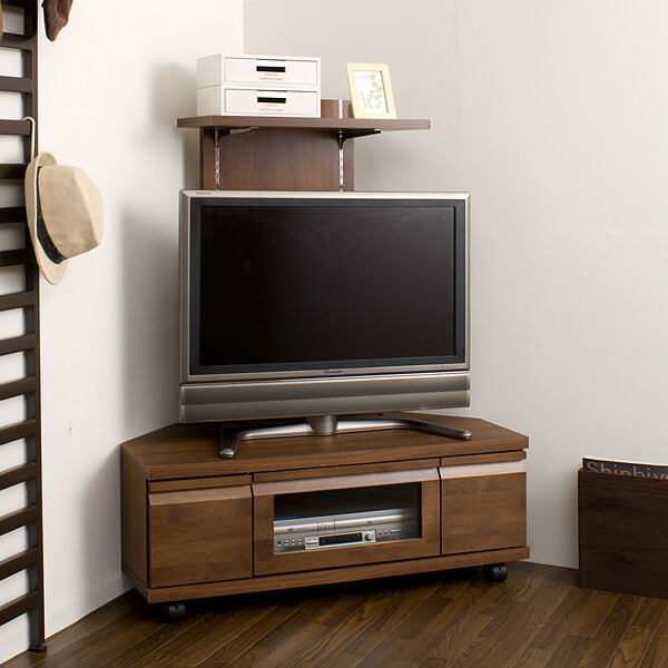 I Office1 Rakuten Global Market Tv Stand Corner Type Completed Tv Stand Corner Type Completed Triangle With Back Panel Dark Brown Width 100