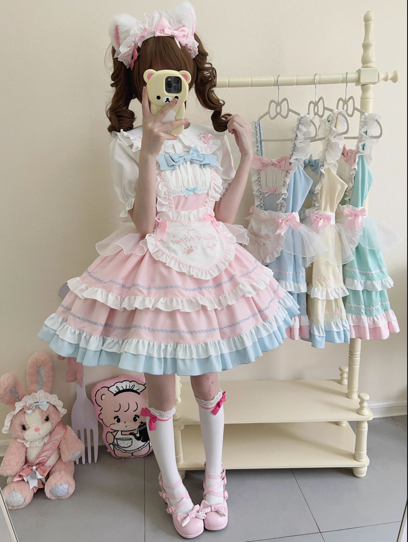 【2月26日予約締切】ロリータキャットメイドドレスセットアップ