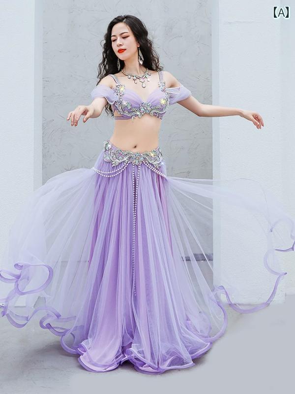 楽天市場】【パープル即納可能】アリュール ダンス ベリーダンス