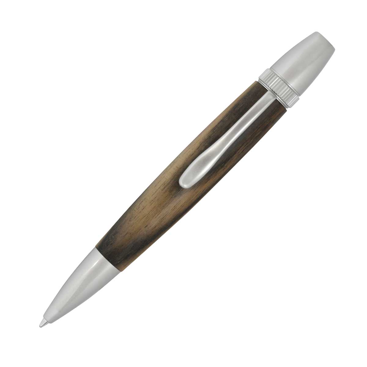 ボールペン F-STYLEWood Pen お手てお手伝いさん 銘木ボールペン 黒柿 くろかき しま杢 SP15305 即日