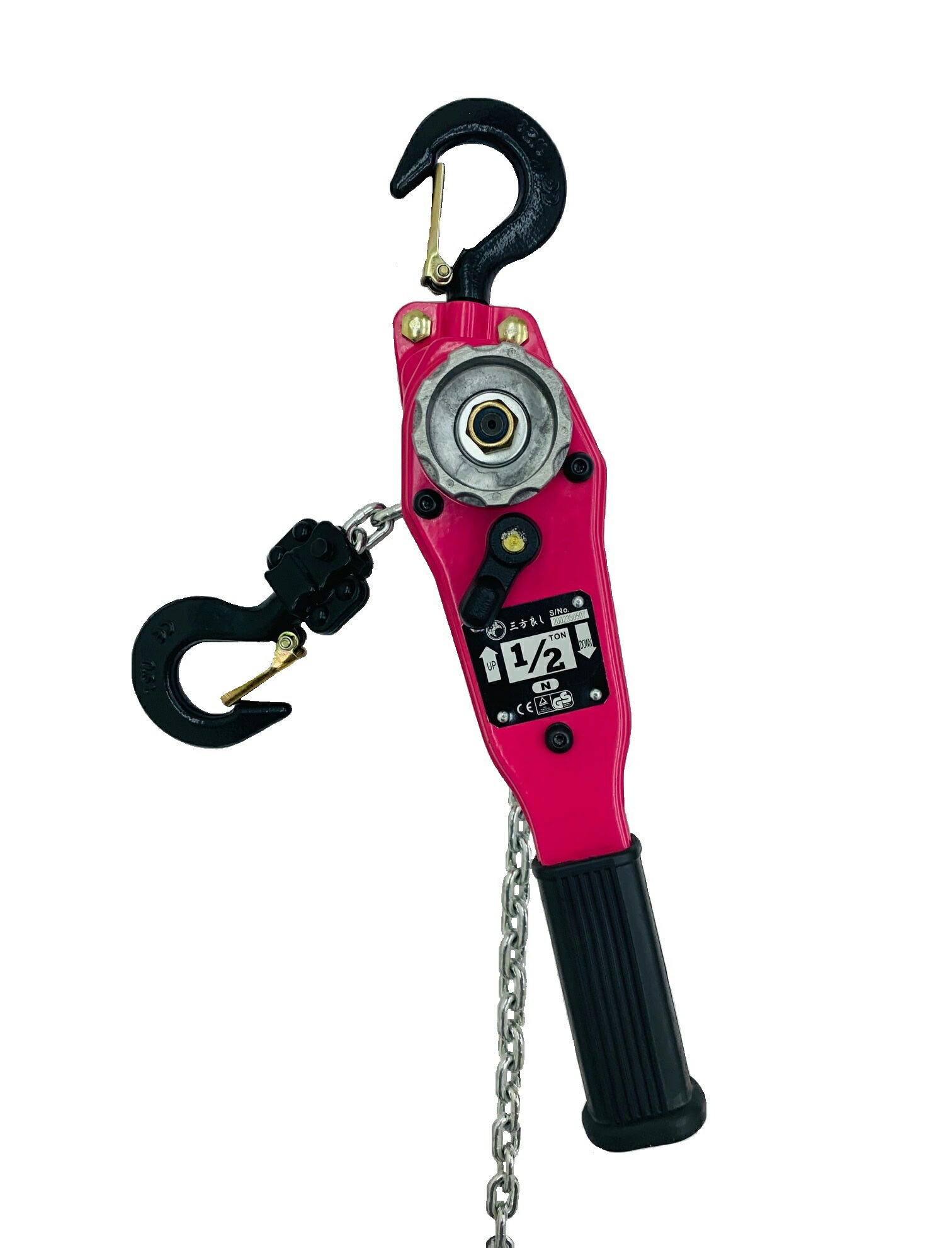 新型ピンク色!【１年保証】10台セットレバーホイスト0.5トン　500kg 0.5ton（Lever Hoist）チェーンホイスト チェンブロック チェーンブロック チェーン ガッチャ 手動式レバー　レバーブロック　荷締機/高品質ＣＥ・TUV・GS認証済み・格安特価 対応｜アイプラスショップ