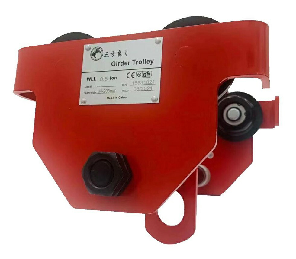 楽天市場】【送料無料】手動プレントロリー 2tチェーンブロック