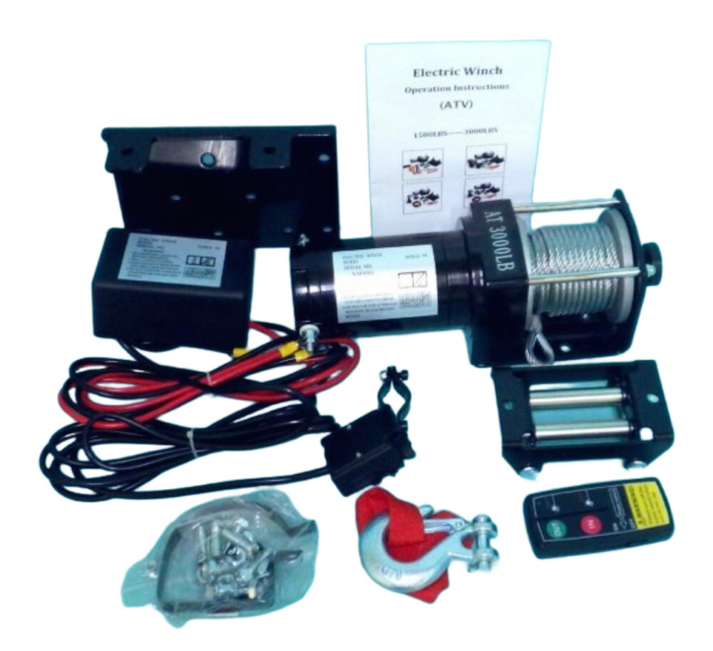 楽天市場】6ヶ月保証 即納☆送料無料☆電動ウインチ 12V 3000LBS