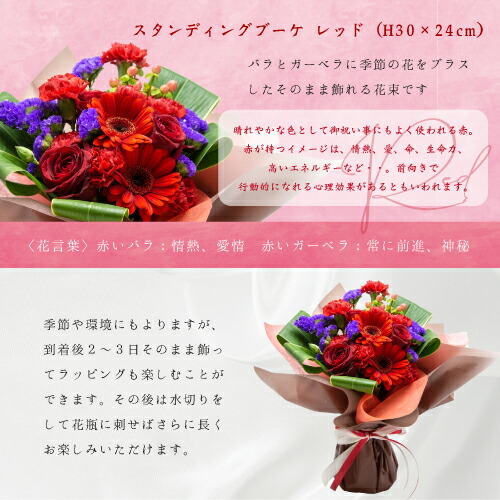 ギフト 赤 カタログギフトとお花のセット ランキング フラワー セット 写真入りメッセージカード 送料無料 カタログ 60代 記念日 母の日 人気 Birthday 50代 70代 60代 両親 Present 喜ばれるもの あす楽 花 と カタログギフト の ギフト セット 生花 スタンディング