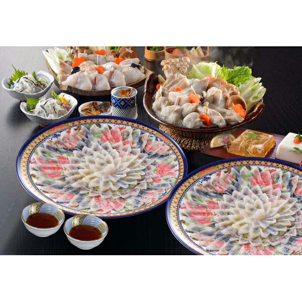 【18日P3倍】 内祝い お返し 出産 メッセージカード 無料 関とら本店 とらふく料理 セット とらふぐ刺身 とらふぐ皮 とらふぐちり ふぐ白子豆腐 ふぐ煮ごこり 贈り物 出産祝い お礼 結婚 入学 新築 快気 祝い 香典返し お祝い返し 送料無料 54000円 (SK)軽 初節句