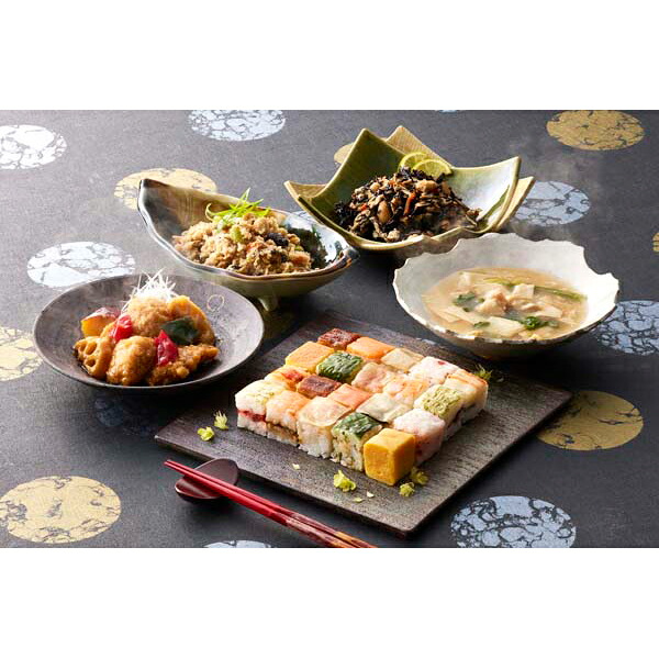 内祝い お返し 出産 メッセージカード 無料 梅の花 なみはや寿司 4種 和惣菜 セット 10種 押し寿司 鯖 海老 サーモン 穴子 鯛 昆布 カニ 大根酢 高菜 3.6kg 贈り物 出産祝い お礼 結婚 入学 新築 快気 祝い 香典返し お祝い返し 送料無料 11000円 (SK)軽