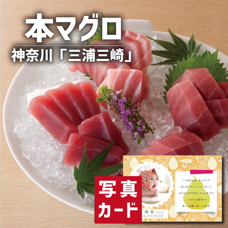 最安値挑戦 食品 海鮮 特選ギフト 三浦三崎 本まぐろ 写真入り 名入れ カード お祝い プレゼント 出産 結婚 内祝い 出産内祝い お返し 入学 Gift 母の日ギフト グルメ お中元 父の日産直 海鮮 食べ物 人気 ランキング Sk 軽 結婚祝い 入学祝 母の日 初節句