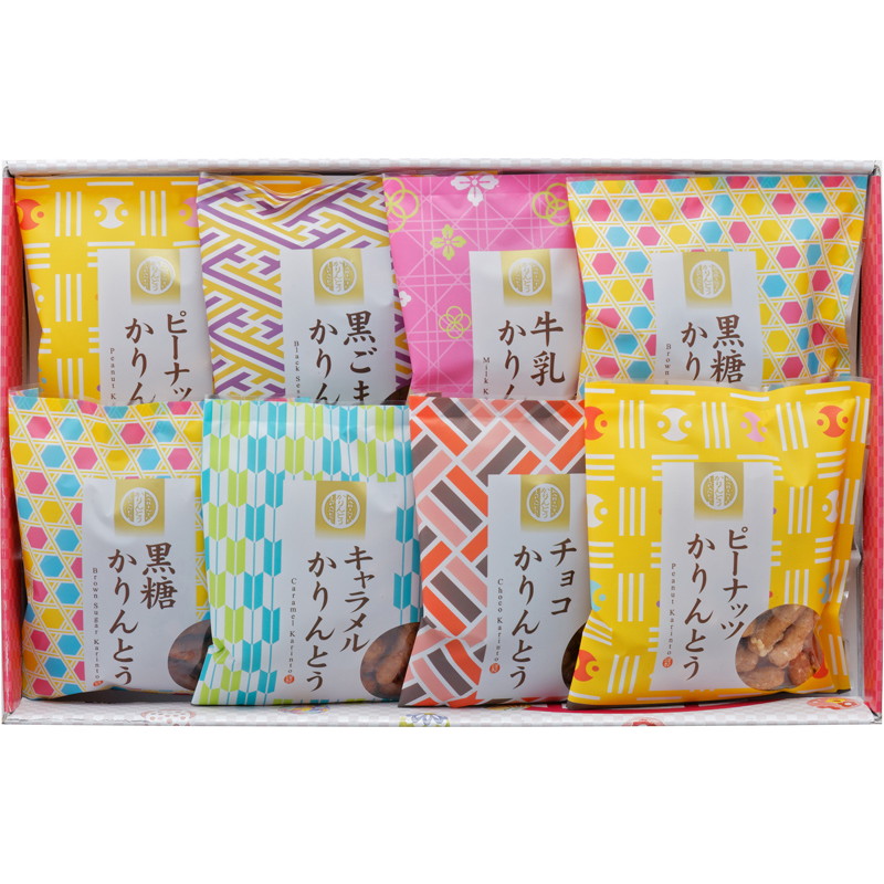 超目玉 12月 出産内祝い ギフト かりんとう 詰合せ 8個 スイーツ 和菓子 新築内祝い 両親 お返し 親 親戚 職場 半返し ママ友 身内 品物 新居 ランキング のし無料 挨拶状つき内祝い お祝いお返し 快気祝い 快気内祝い 合格祝い お礼 就職祝い 3000円 5000円 Lo 菓