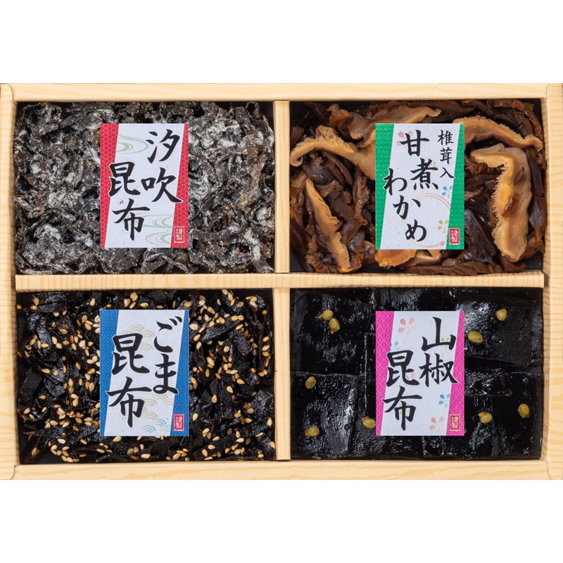 風味彩々 佃煮 新築 新居 詰合せ 4品 品物 ママ友 半返し 両親 親戚 身内 職場 和食 のし 親 お返し ランキング