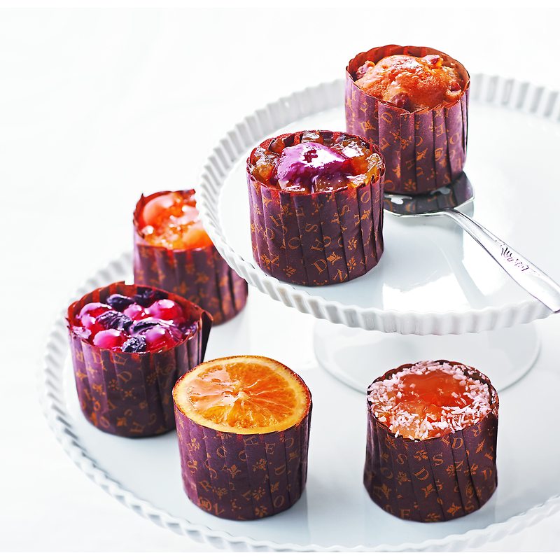 花とスイーツギフトセットかわいいイエローバラミックス花束とフレンチカップケーキ写真入り・名入れメッセージカード送料無料送料込