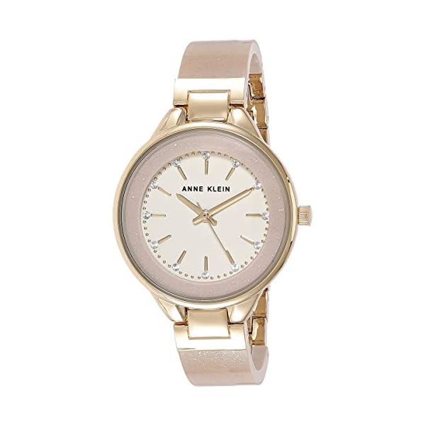 アンクライン Anne Klein 腕時計 ウォッチ 時計 レディース 女性用 スワロフスキー Anne Klein Women's Swarovski Crystal Accented Resin Bangle Watch, AK/1408