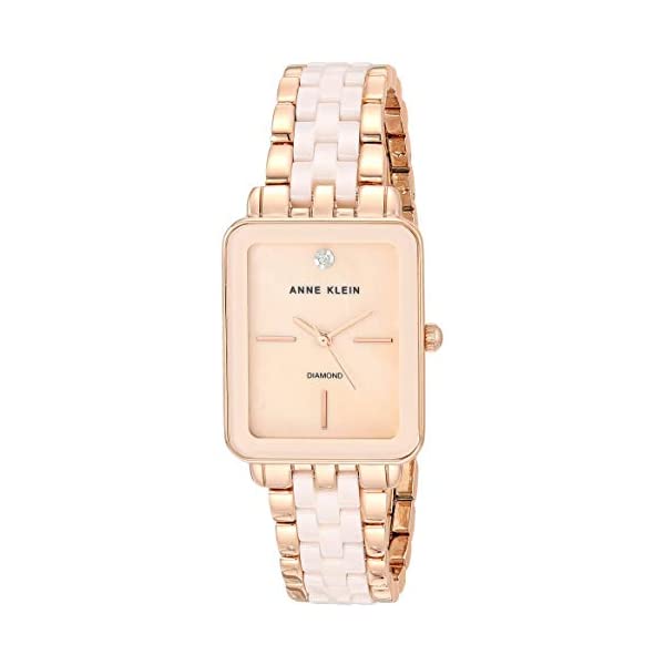アンクライン Anne Klein ウオッチ ご覧なさる 時辰儀 レディース 成人女性用 Anne Klein Women\u0027s Genuine Diamond Dial Ceramic Bracelet Watch, AK/3668