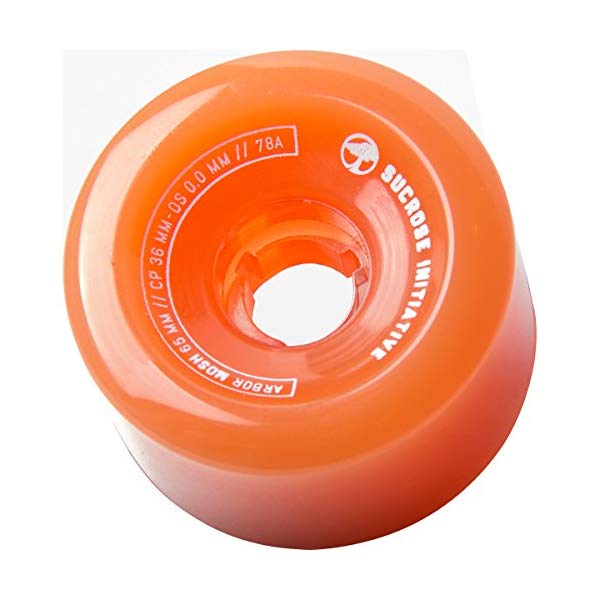 Arbor アーバー スケートボード スケボー ウィール 65mm ゴースト オレンジ 海外モデル アメリカ直輸入 海外正規品 Arbor Mosh Fusion 65mm 78A Ghost Orange (Set of 4)