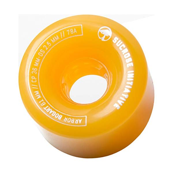Arbor アーバー スケートボード スケボー ウィール 61mm ゴースト イエロー 黄色 海外モデル アメリカ直輸入 海外正規品 Arbor Bogart Fusion 61mm 78A Ghost Yellow (Set of 4) 10,833円