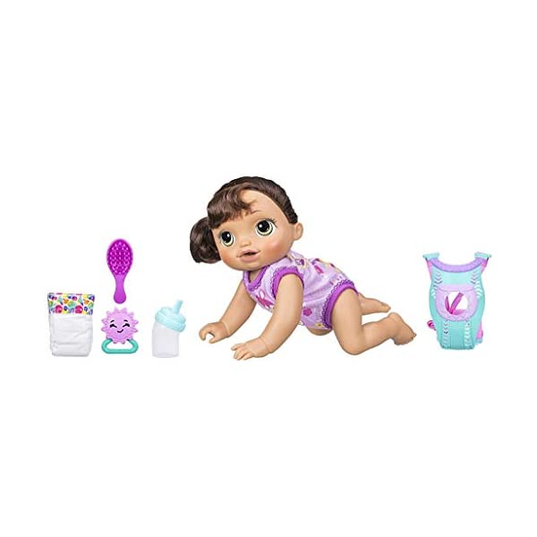 ベビーアライブ 赤ちゃん 人形 ベビードール おままごと 着せ替え フィギュア 知育玩具 Baby Alive Baby Go Bye Bye (Brunette)