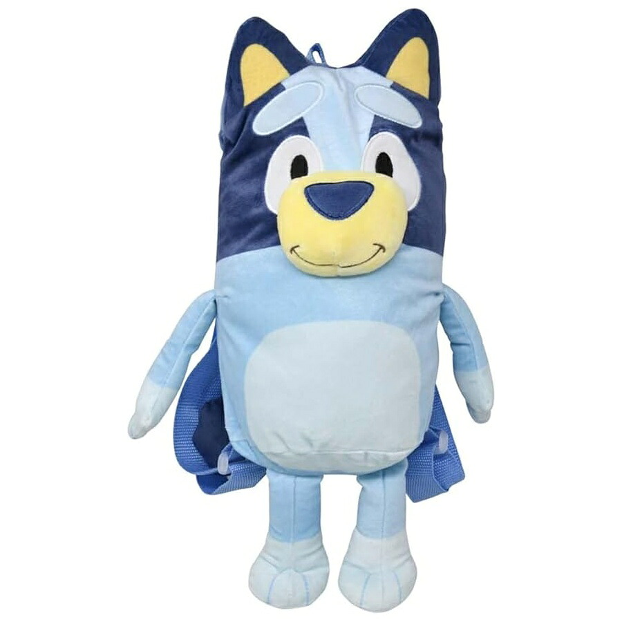 ブルーイー グッズ ぬいぐるみ バックパック リュック バッグ プレゼント ギフト キッズ 14インチ Fast Forward Bluey 14" Plush backpack|i-selection