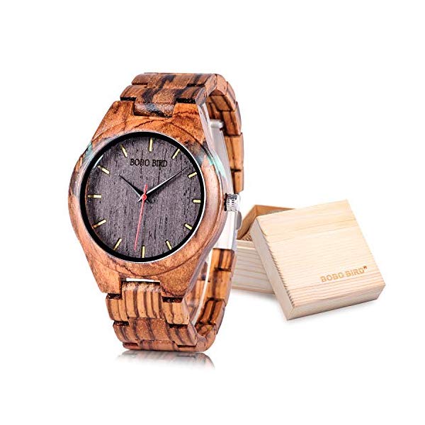 ボボバード BOBO BIRD 腕時計 木製 時計 ウッドウォッチ メンズ 男性用 BOBO BIRD Special Design Mens Wooden Watches Sport Quartz Timepieces｜i-selection