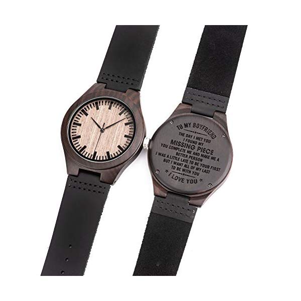 ボボバード BOBO BIRD ウオッチ 木製 時辰儀 ウッドウォッチ メンズ 成人男性用 Mens Customized Engraved Wooden Watches Quartz Casual Wristwatches for Men Husband Boyfriend Dad Son Family Friends Personalized Gift