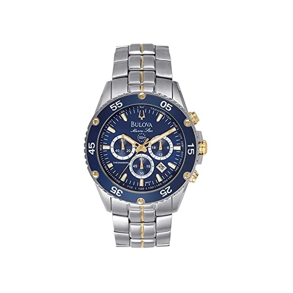 ブローバ 腕時計 ウォッチ BULOVA 98H37 時計 マリンスター クロノグラフ メンズ 男性用 Bulova Marine Star Chronograph Mens Stainless Steel , Two-Tone (Model: 98H37)
