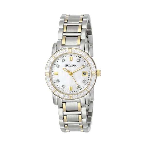 ブローバ 腕時計 ウォッチ BULOVA 98R107 時計 レディース 女性用 Bulova Women's 98R107 Diamond Accented Calendar Watch