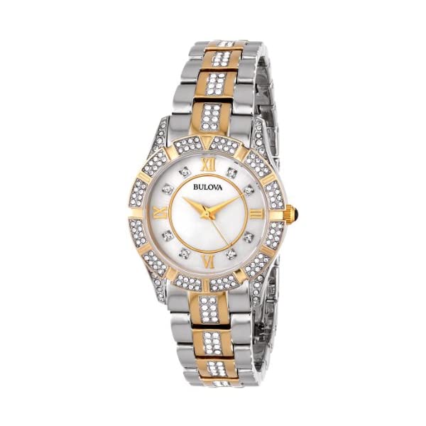 ブローバ 腕時計 ウォッチ BULOVA 98L135 時計 レディース 女性用 Bulova Women's 98L135 Swarovski Crystal Two Tone Bracelet Watch
