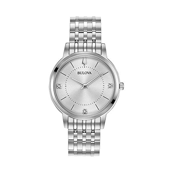 ブローバ 腕時計 ウォッチ BULOVA 96P183 時計 クラシック クォーツ レディース 女性用 Bulova Classic Quartz Ladies Watch, Stainless Steel Diamond , Silver-Tone (Model: 96P183)