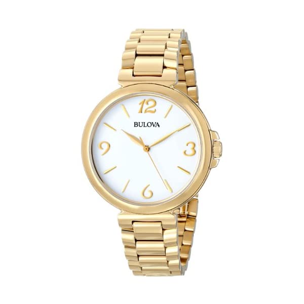 ブローバ 腕時計 ウォッチ BULOVA 97L139 時計 アナログ クォーツ レディース 女性用 Bulova Women's 97L139 Analog Display Japanese Quartz Yellow Watch｜i-selection