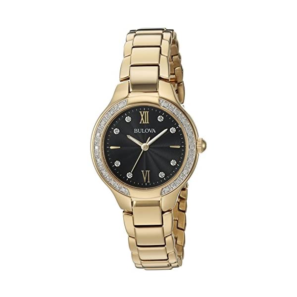 ブローバ ウォッチ 御覧なさる BULOVA 98R222 時辰儀 石英 レディース お上さん用 Bulova Women\u0027s Quartz Watch with Gold-Tone-Stainless-Steel Strap, 13 (Model: 98R222)