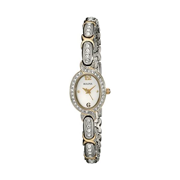 ブローバ ウォッチ 御覧なさる BULOVA 98L005 時辰儀 レディース お上さん用 Bulova Women\u0027s 98L005 Swarovski Crystal Two Tone Bracelet Watch