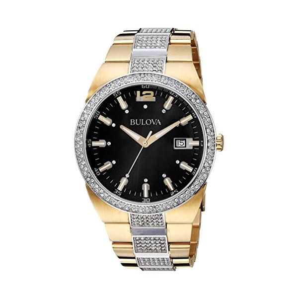 ブローバ 腕時計 ウォッチ BULOVA 98B235 時計 アナログ クォーツ メンズ 男性用 Bulova Men's 98B235 Crystal Analog Display Japanese Quartz Two Tone Watch