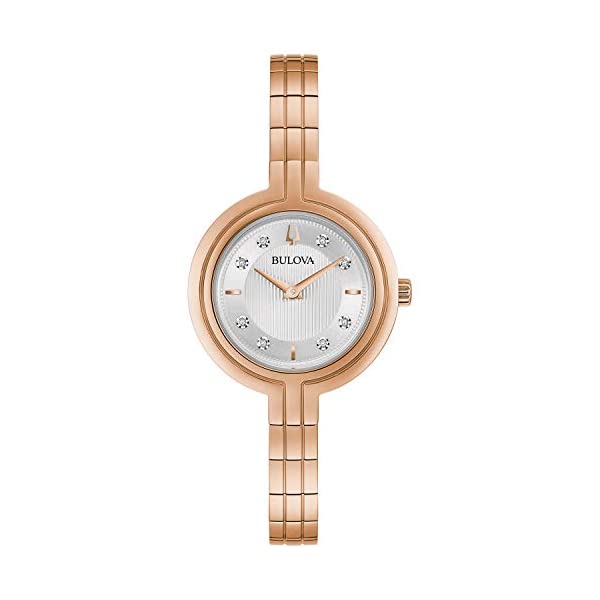 ブローバ ウォッチ 御覧なさる BULOVA 97P145 時辰儀 石英 レディース お上さん用 Bulova RhapsodyQuartz Ladies Watch, Stainless Steel Diamond , Rose Gold-Tone (Model: 97P145)