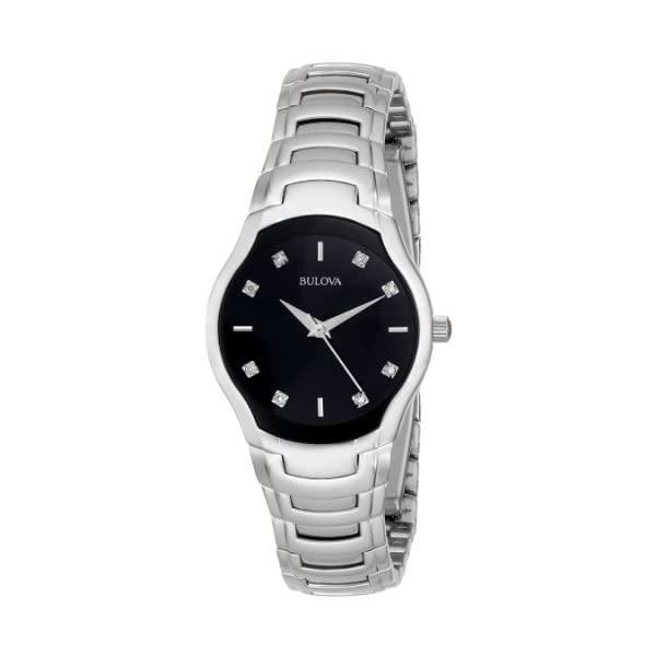 ブローバ 腕時計 ウォッチ BULOVA 96P146 時計 レディース 女性用 Bulova Women's 96P146 Diamond-Dial Watch in Silver Tone