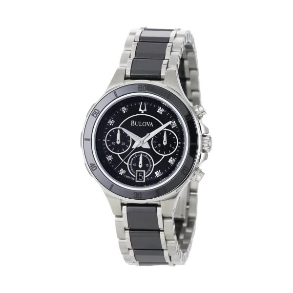 ブローバ ウォッチ 御覧なさる BULOVA 98P126 時辰儀 レディース お上さん用 Bulova Women\u0027s 98P126 Substantial Ceramic and Stainless-Steel Construction Watch