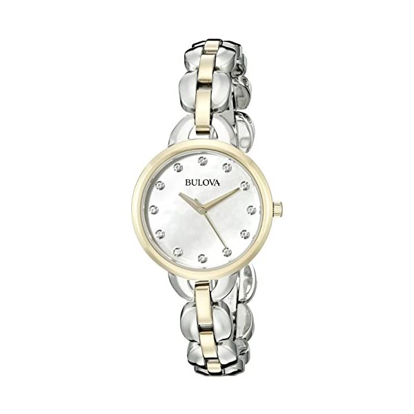 ブローバ ウォッチ 御覧なさる BULOVA 98L208 時辰儀 アナログ 石英 レディース お上さん用 Bulova Women\u0027s 98L208 Analog Display Japanese Quartz Two Tone Watch