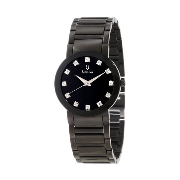 ブローバ 腕時計 ウォッチ BULOVA 98D001 時計 メンズ 男性用 Bulova Men's 98D001 Diamond Accented Stainless Steel Bracelet Watch