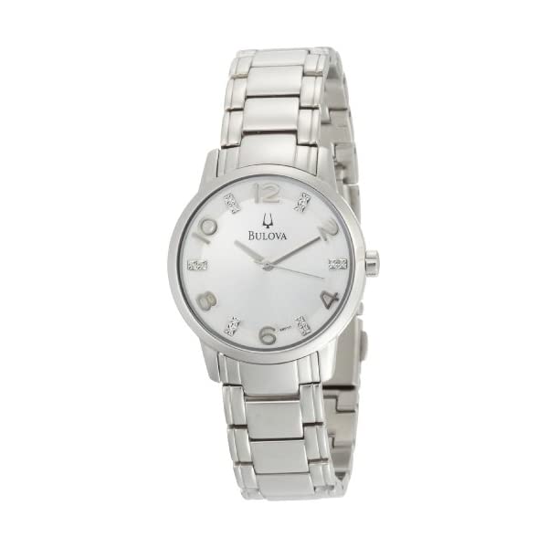 ブローバ 腕時計 ウォッチ BULOVA 96P111 時計 レディース 女性用 Bulova Women's 96P111 Diamond Silver Dial Bracelet Watch