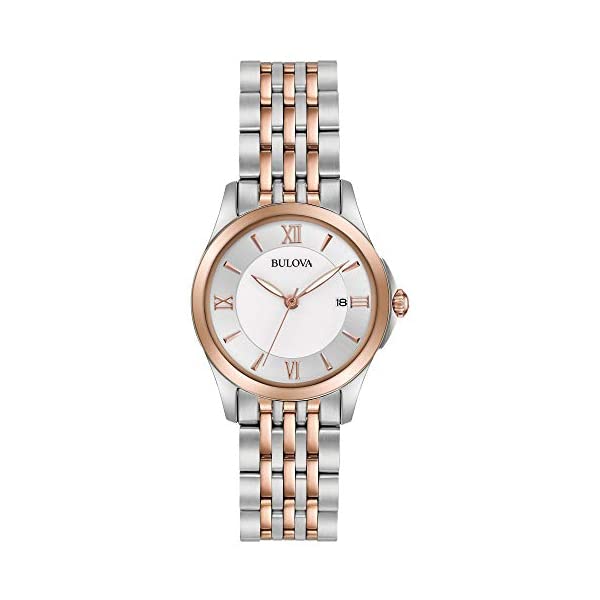 ブローバ 腕時計 ウォッチ BULOVA 98M125 時計 アナログ クォーツ レディース 女性用 Bulova Women's Analog-Quartz Watch with Stainless-Steel Strap, Multi, 14 (Model: 98M125)