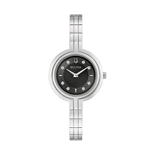 ブローバ 腕時計 ウォッチ BULOVA 96P215 時計 クォーツ レディース 女性用 Bulova RhapsodyQuartz Ladies Watch, Stainless Steel Diamond , Silver-Tone (Model: 96P215)